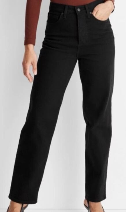 Universal Thread Denim - Universal Thread Highest Rise Straight Size 00 Black Jeans Women’s NWT Stretch
